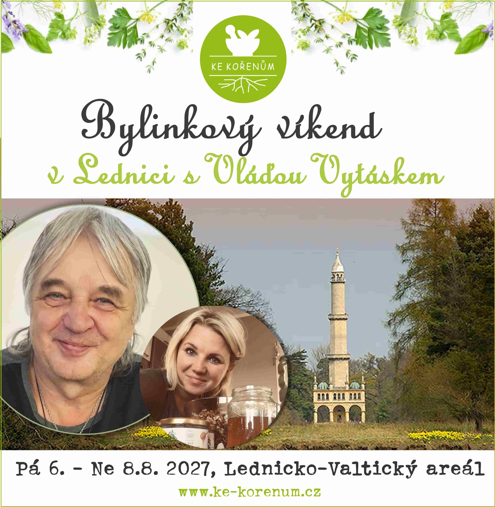Ke Kořenům - víkendový bylinkový kurz s Vláďou Vytáskem a Janou Karglovou, Lednice